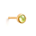 August Peridot Birthstone Stud Earrings