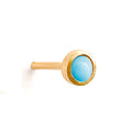 December Turquoise Birthstone Stud Earrings