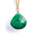 May Emerald Birthstone Pendant Necklace