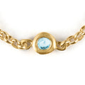 November Topaz Birthstone Chain Link Bracelet