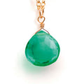 Seafoam Green Quartz Pendant Necklace