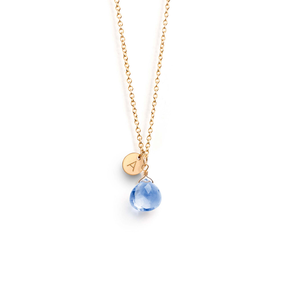 California Blue Quartz Pendant Necklace