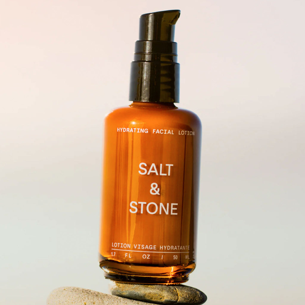 Salt & Stone Hydrating Facial Lotion. Sustainably made in California, and proudly stocked online among our Life Store Brands at Wanderlust Life in the UK.