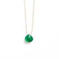 Green Onyx Fine Cord Necklace