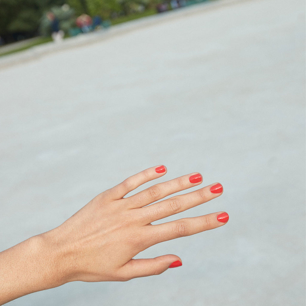 Pair your favourite Wanderlust Life jewellery with a clean, simple manicure created with sustainable, non toxic ingredients. Shop the Licia Florio 'Chilli' pink nail polish at Wanderlust Life jewellery, UK stockist of Licia Florio vegan nail polishes.
