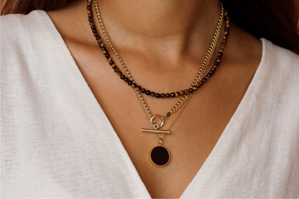 Styling tips:  The perfect necklace stack