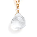 April Quartz Birthstone Pendant Necklace