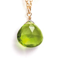 August Peridot Birthstone Pendant Necklace