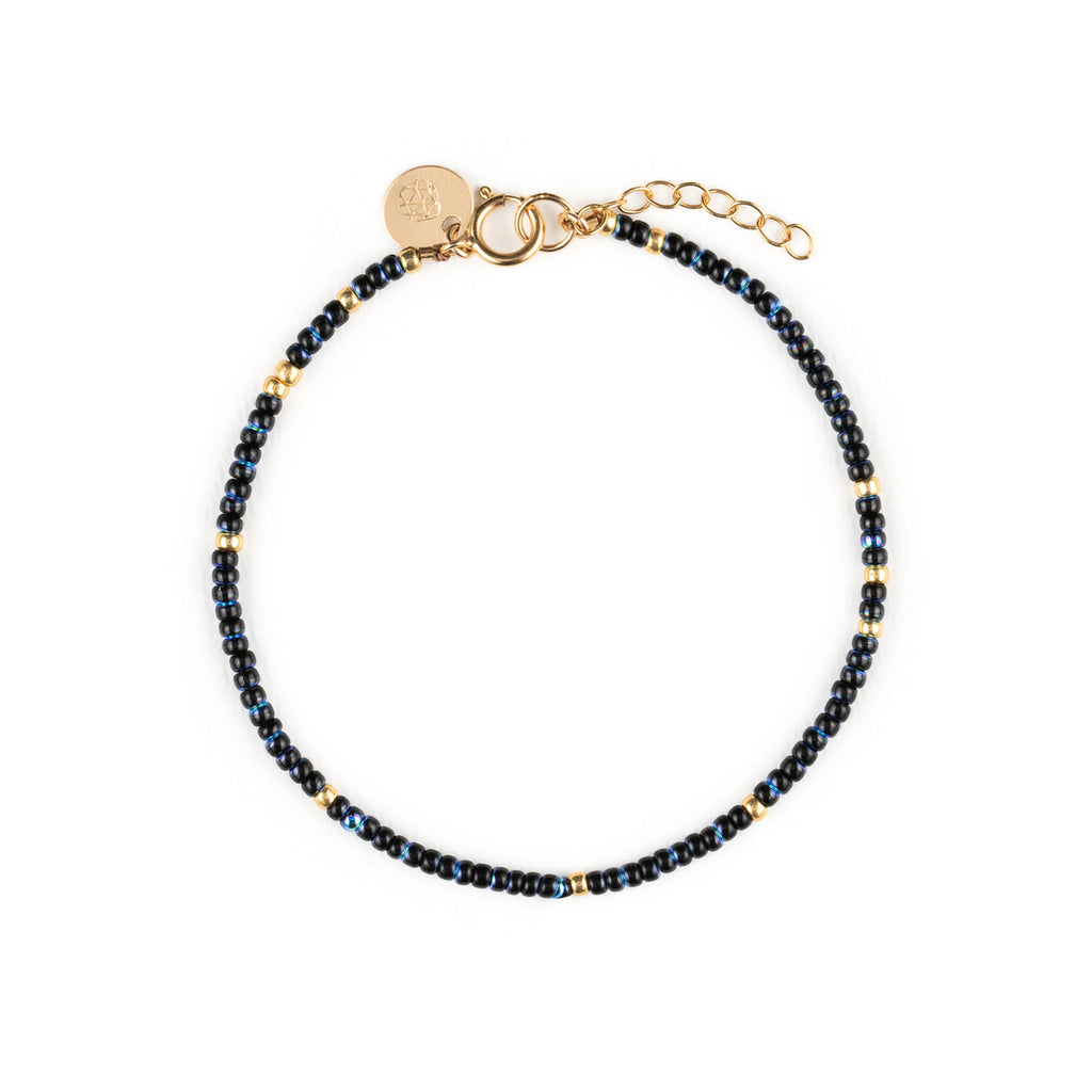 Aurora Blue Beaded Bracelet