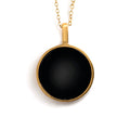 Black Onyx Porthole Necklace