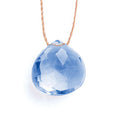 California Blue Quartz Fine Cord Necklace