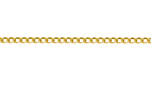 9k solid gold curb chain