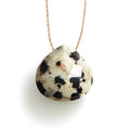 Dalmatian Jasper Fine Cord Necklace