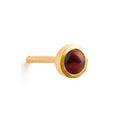 January Garnet Birthstone Stud Earrings