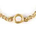 June Moonstone Birthstone Chain Link Ring