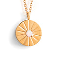 June Moonstone Mini Sundial Birthstone Necklace