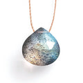 Labradorite Fine Cord Necklace