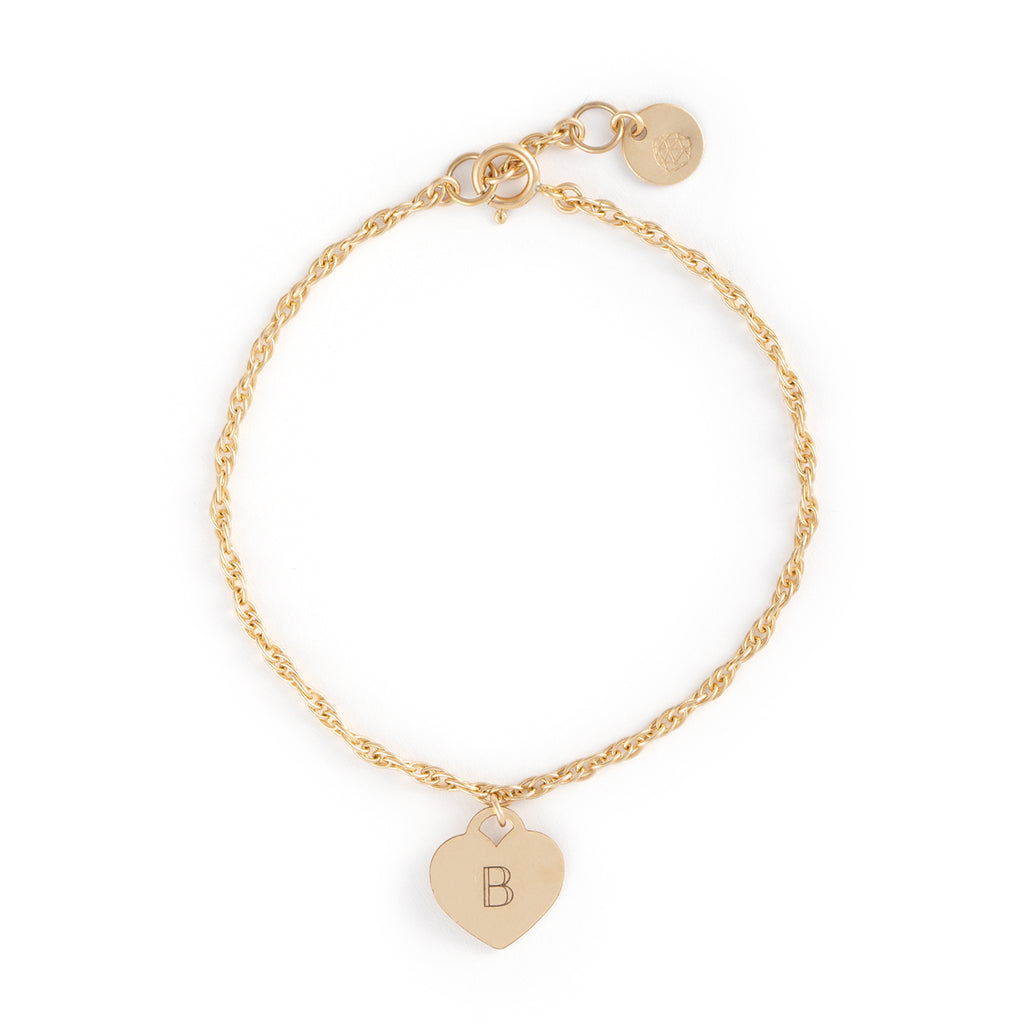 Engravable Love Notes Rope Chain Bracelet