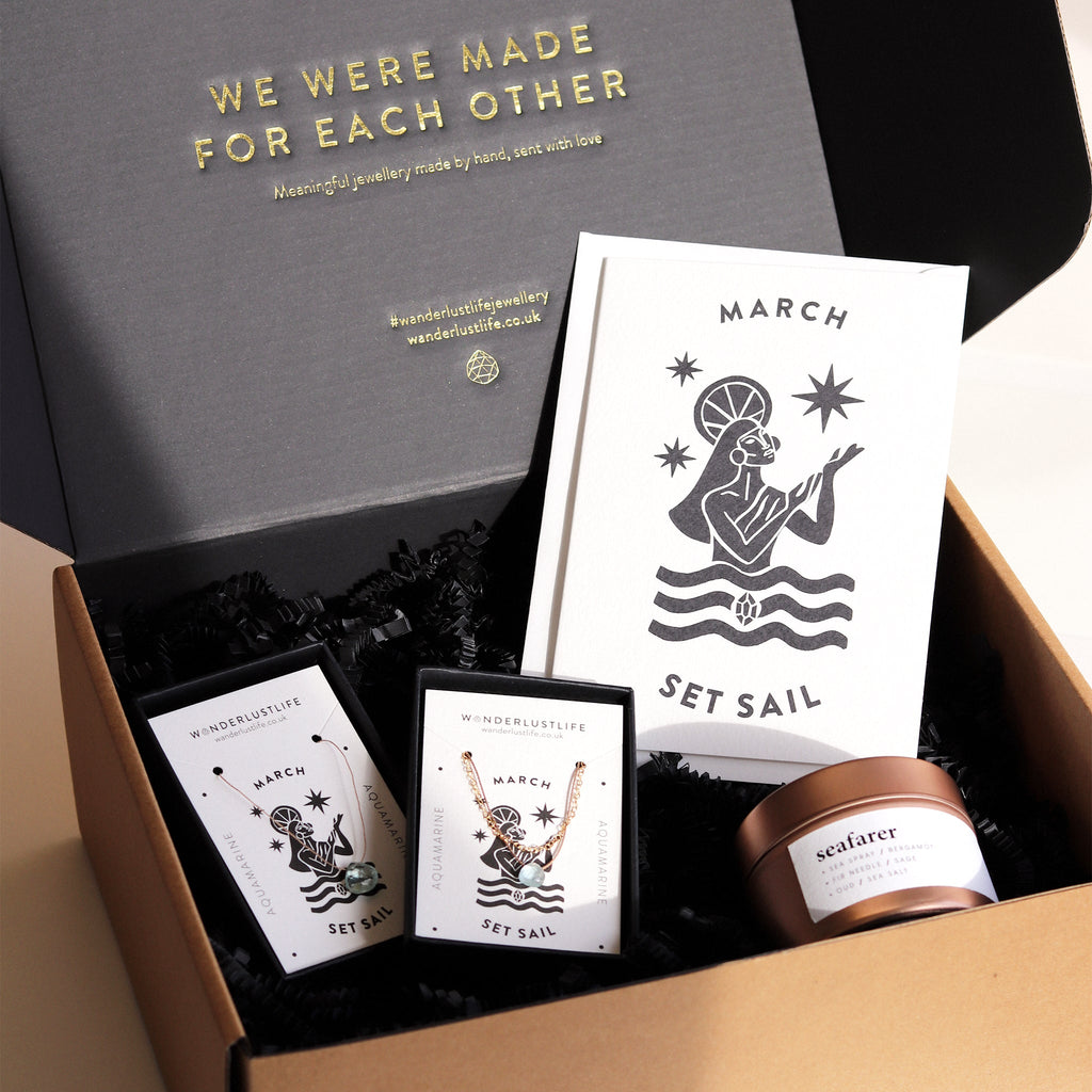 March Birthstone Gift Set