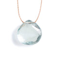 Aquamarine Fine Cord Necklace