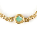 May Emerald Birthstone Chain Link Ring