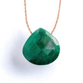 May Emerald Fine Cord Birthstone Necklace