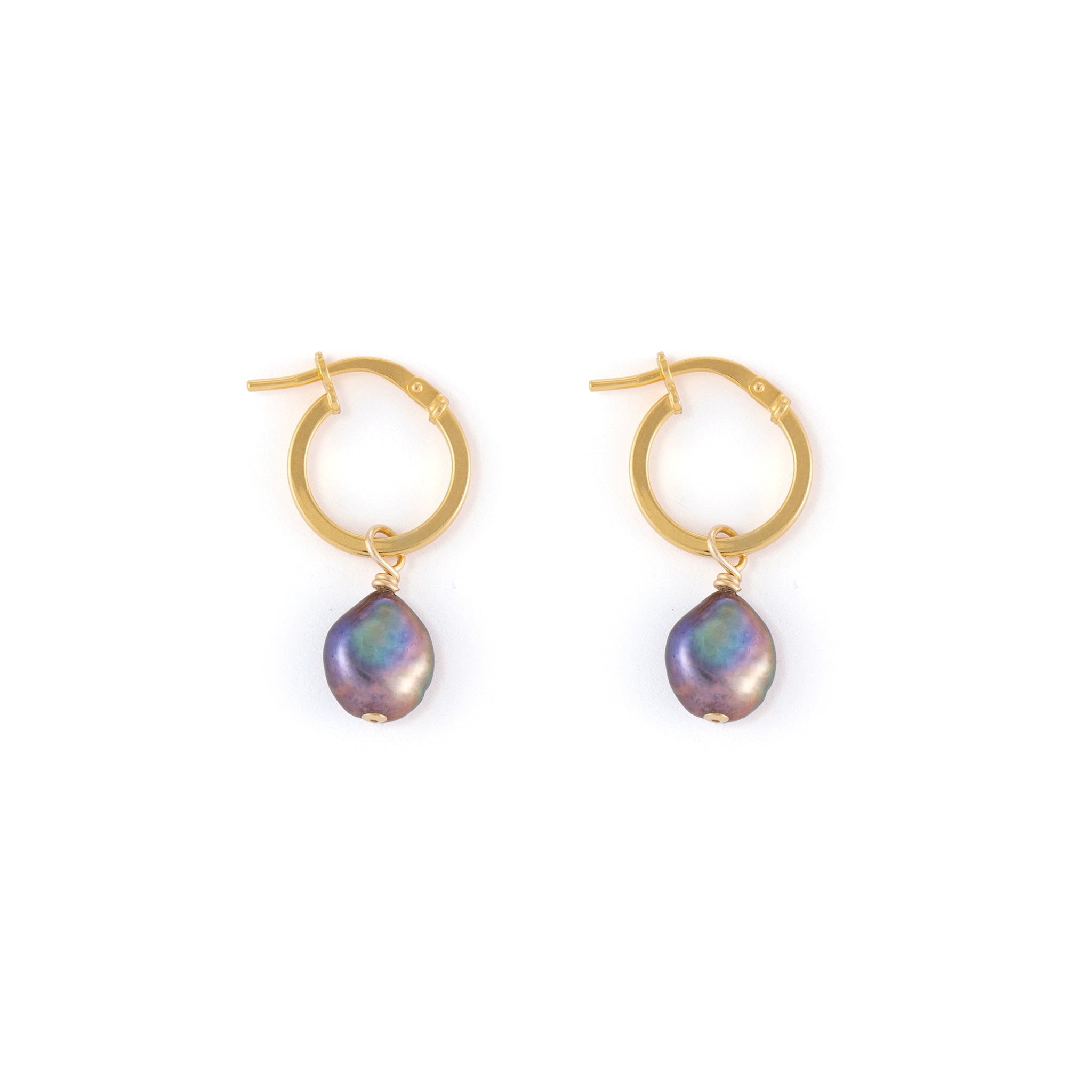 Mirage Pearl Creole Hoop Earrings Wanderlust Life