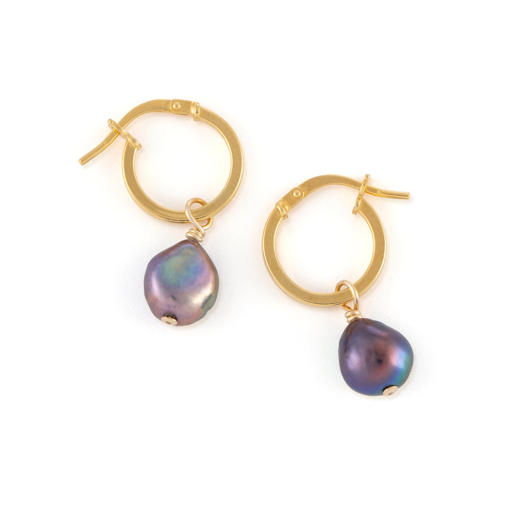 Mirage Pearl Creole Hoop Earrings