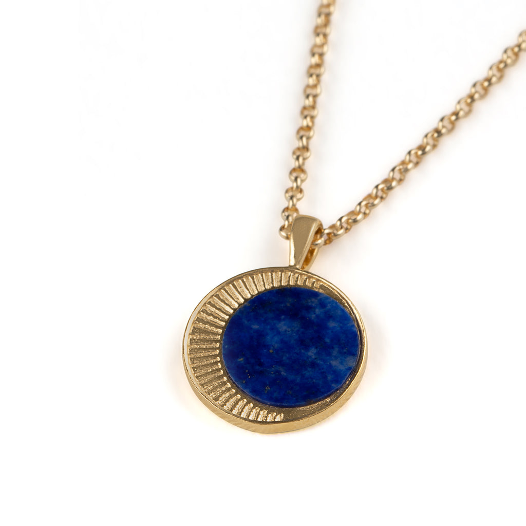 Sodalite Moonscope Pendant Necklace