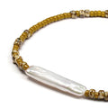 Ischia Pearl & Olive Beaded Bracelet