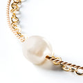 Pearl Gold and Silk Bracelet