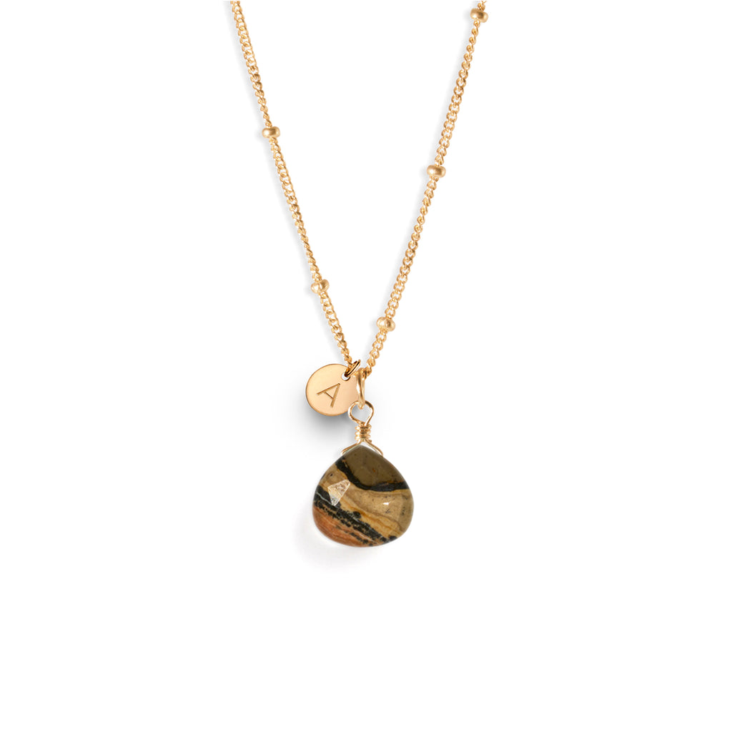Leopard Jasper Pendant Necklace