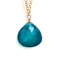 Portofino Blue Quartz Pendant Necklace
