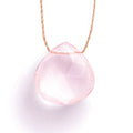 Rose Quartz Fine Cord Necklace