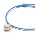 Marina Pearl & Sea Blue Cord Bracelet