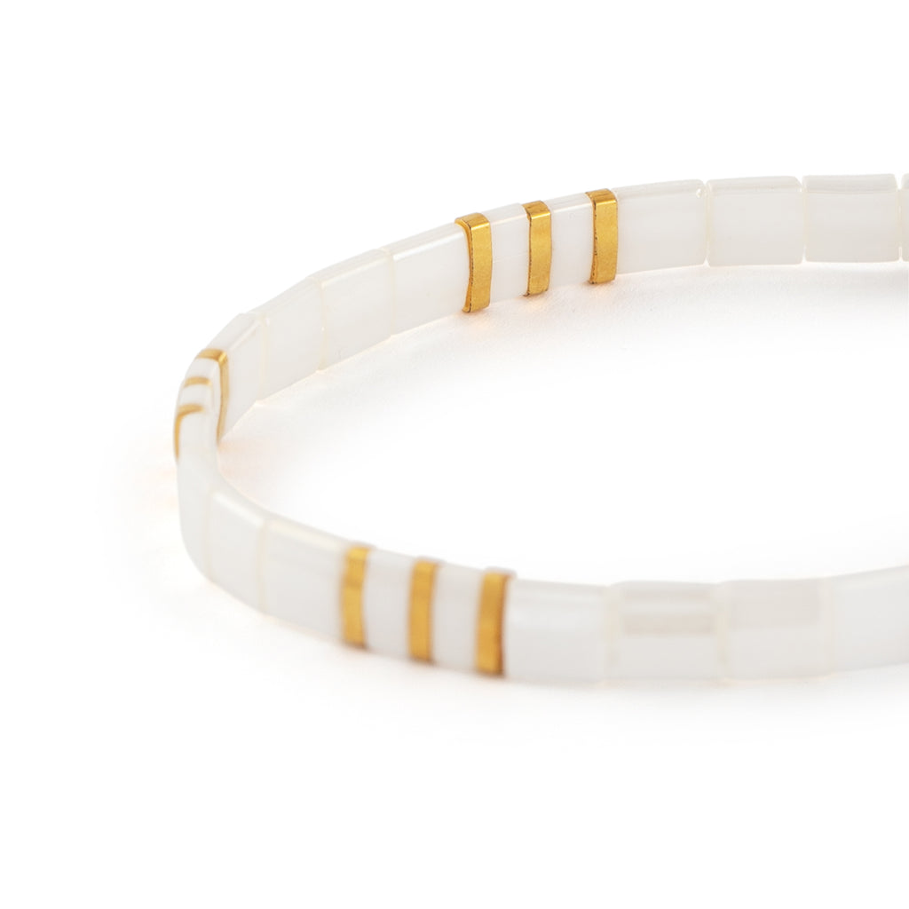 Shell White Layering Bracelet