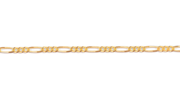 9k solid gold figaro chain