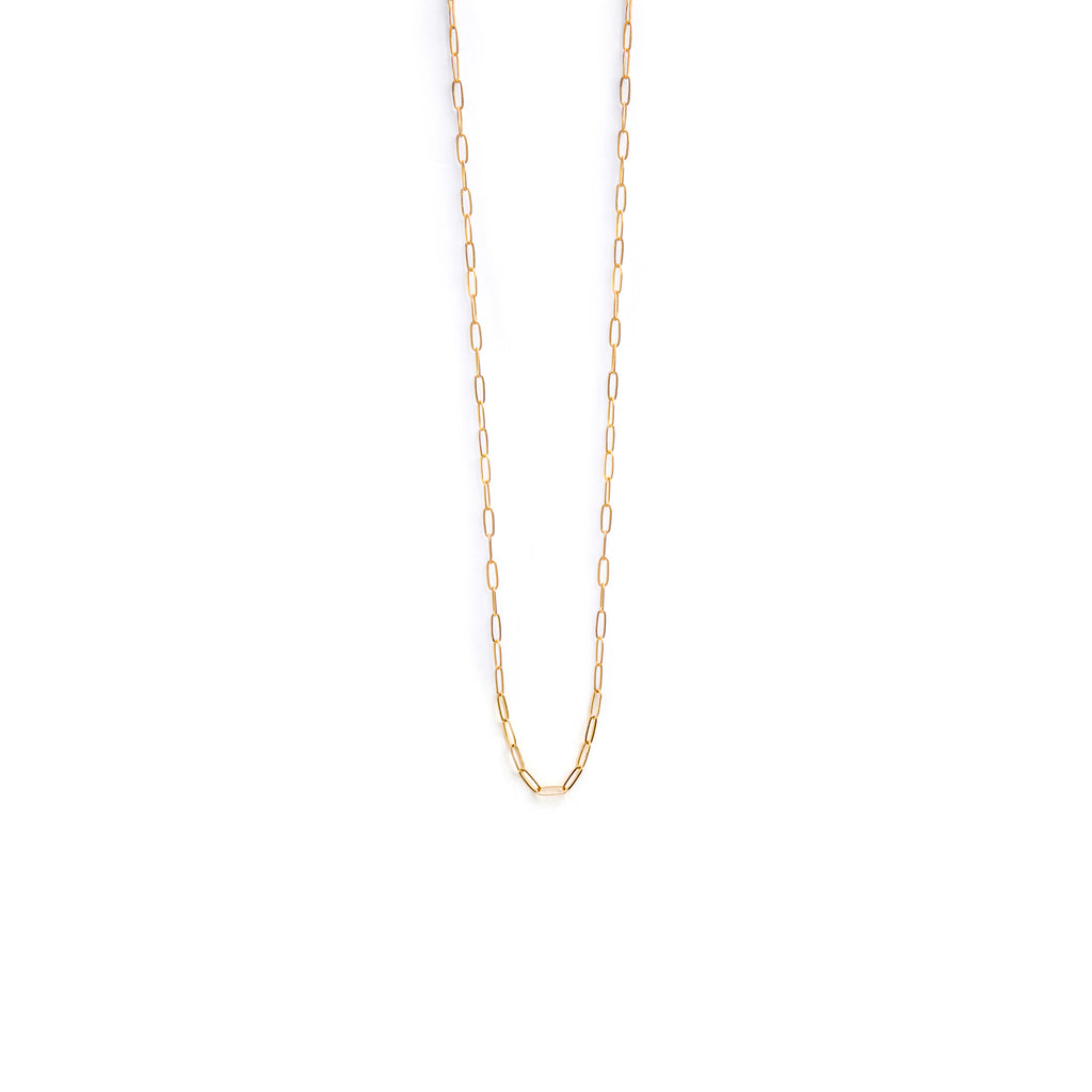 Layering Gold Chain Necklace, Sylvie. A gold fill chain, 17-19 inch adjustable length. Proudly designed in Devon & handcrafted by our Wanderlust Life jewellery makers in the UK.
