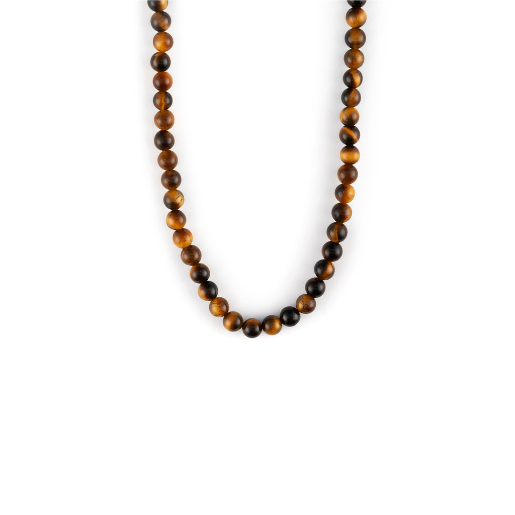 A warm, earthy beaded piece in golden Tiger’s Eye.