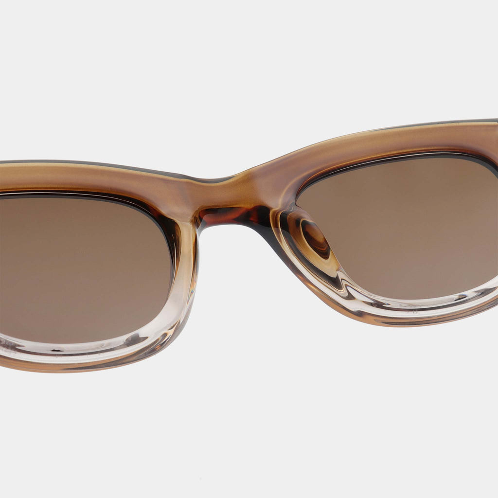 Unisex frames in a two tone colour, with brown lenses. Designed by A.Kjaerbede.