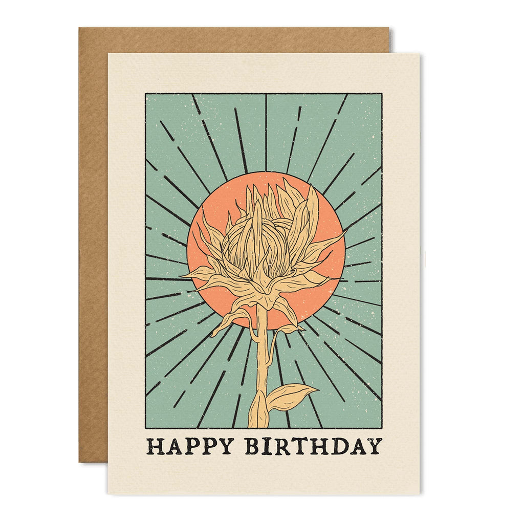 'Happy Birthday' greetings card designed by small independent brand 'Cai & Jo', now available at Wanderlust Life.