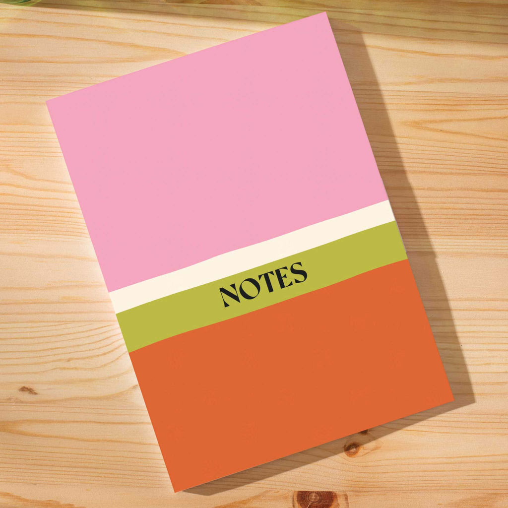 Good Tuesday Cherry Colour Block A5 Lined Notebook