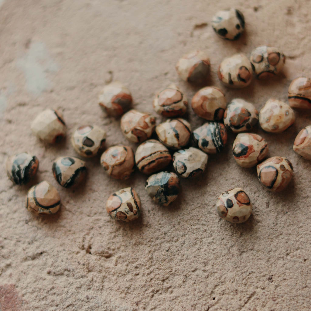 Leopard Jasper Fine Cord Necklace