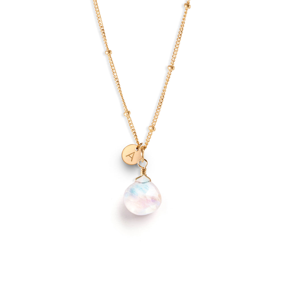 June Moonstone Birthstone Pendant Necklace