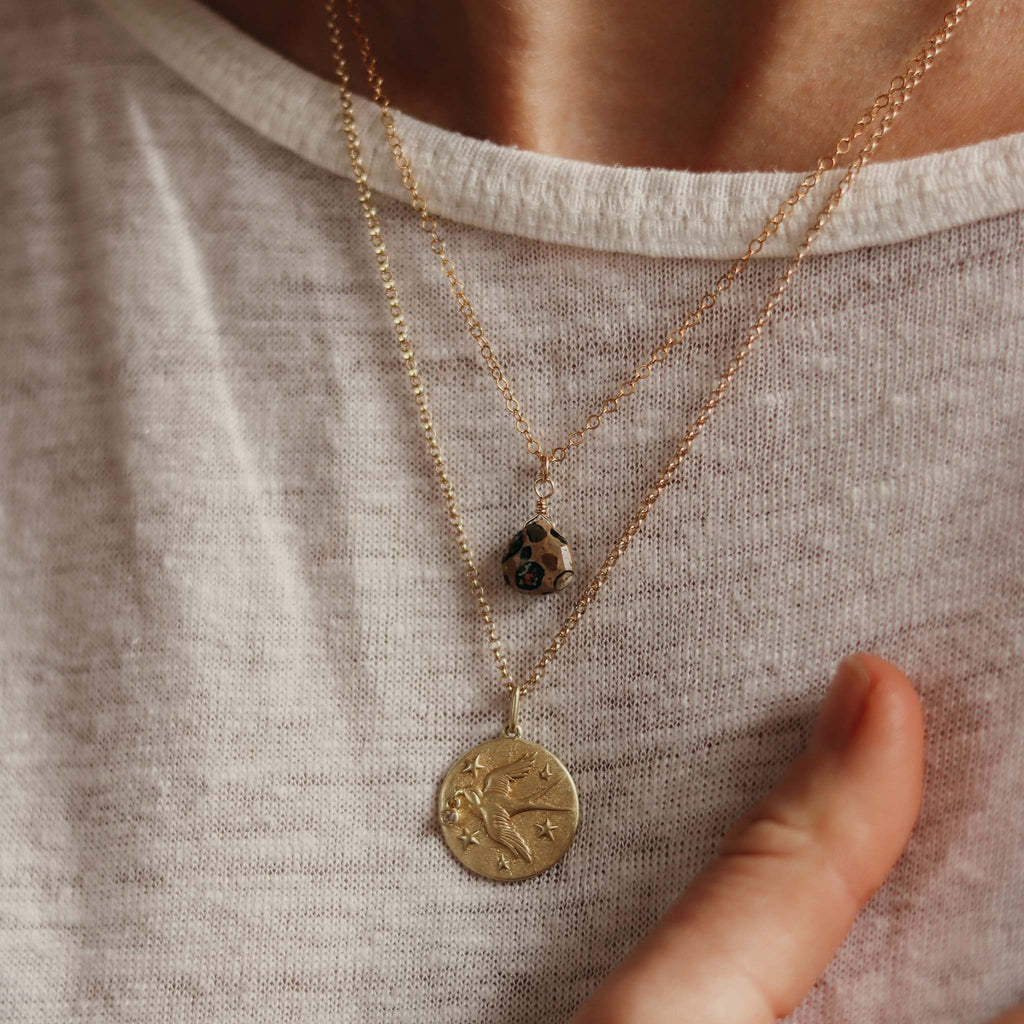 Leopard Jasper Pendant Necklace