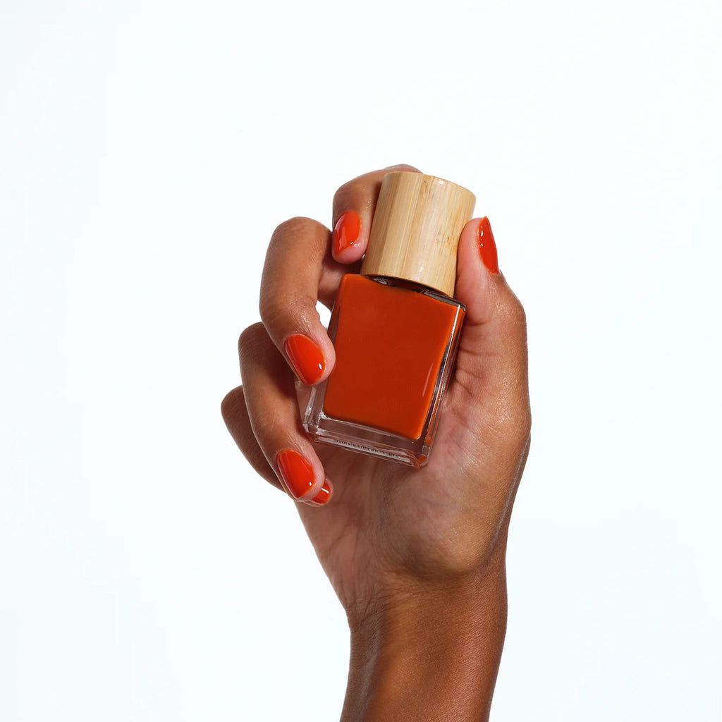 Licia : Florio Carota Nail Polish now available online at Wanderlust Life and in our UK studio. Cruelty free, vegan, toxin free, and sustainably made.