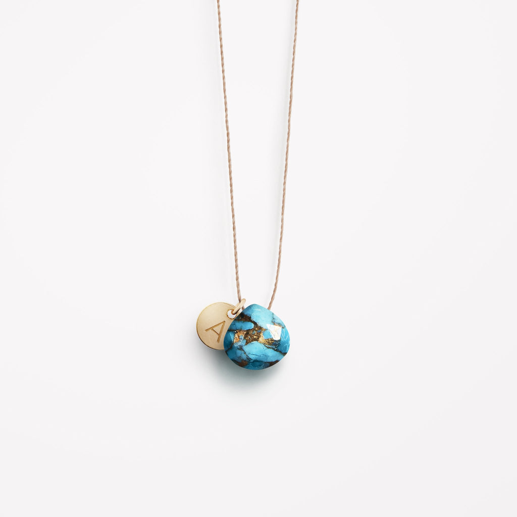 Mohave Turquoise Fine Cord Necklace