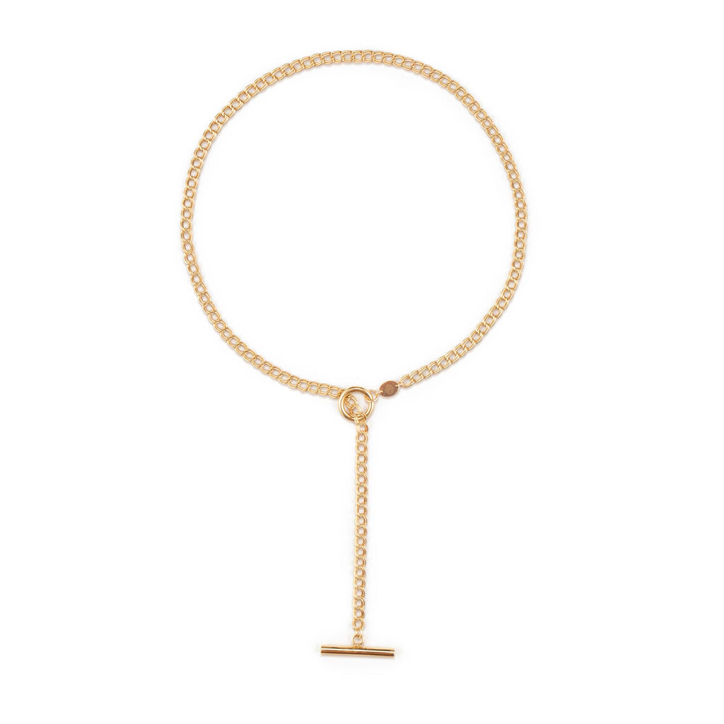 Morgan Double Curb Toggle Necklace