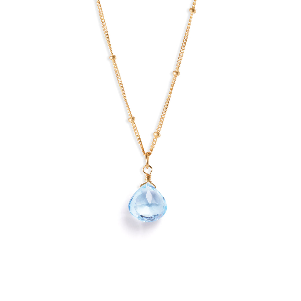 November Topaz Birthstone Pendant Necklace