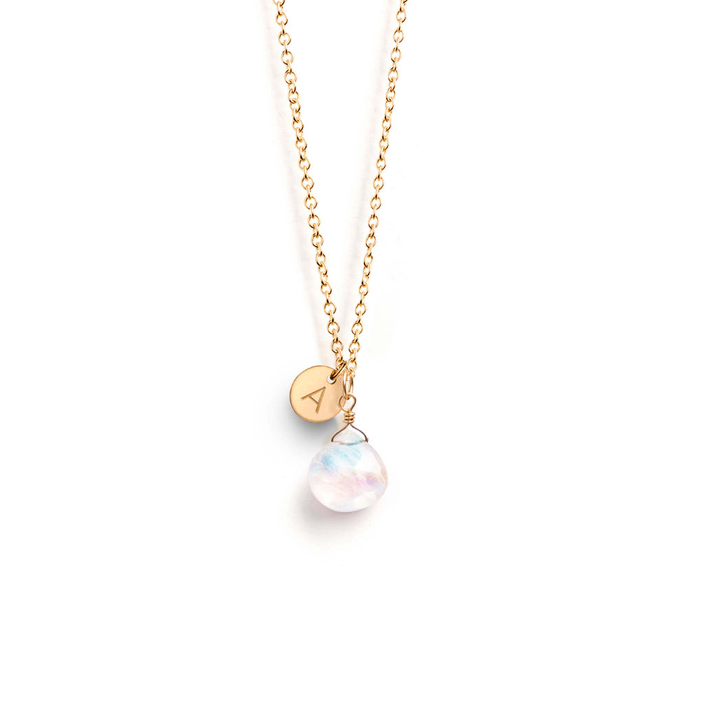 June Moonstone Birthstone Pendant Necklace